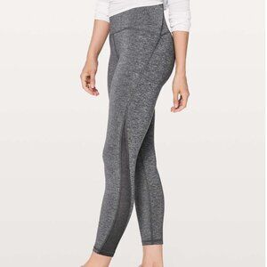 Lululemon Train Times 7/8 Pant *25" Heathered Black sz 6